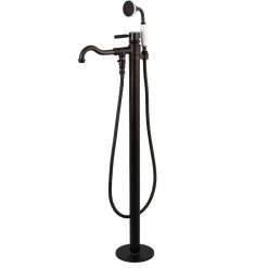 Discount Kaiser Single Handle Single Hole Freestanding Tub Faucet with Hand Shower Free Standing Tub Fillers|Tub Faucets