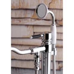 Discount Kaiser Single Handle Single Hole Freestanding Tub Faucet with Hand Shower Free Standing Tub Fillers|Tub Faucets
