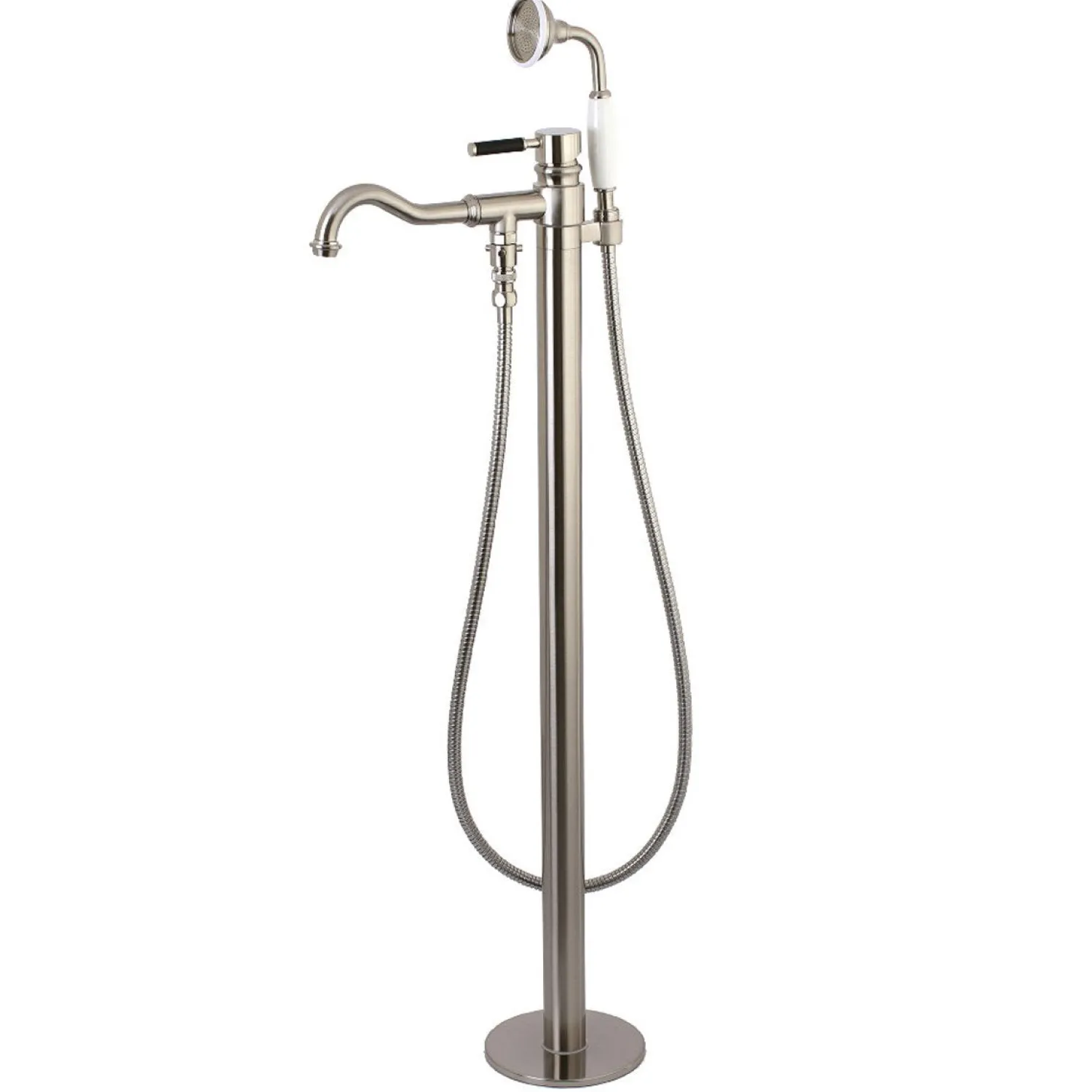Discount Kaiser Single Handle Single Hole Freestanding Tub Faucet with Hand Shower Free Standing Tub Fillers|Tub Faucets