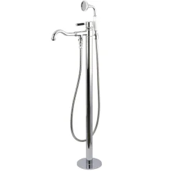 Discount Kaiser Single Handle Single Hole Freestanding Tub Faucet with Hand Shower Free Standing Tub Fillers|Tub Faucets