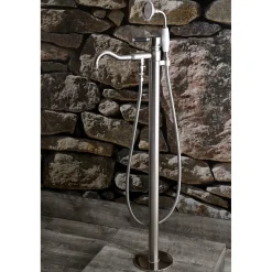 Discount Kaiser Single Handle Single Hole Freestanding Tub Faucet with Hand Shower Free Standing Tub Fillers|Tub Faucets
