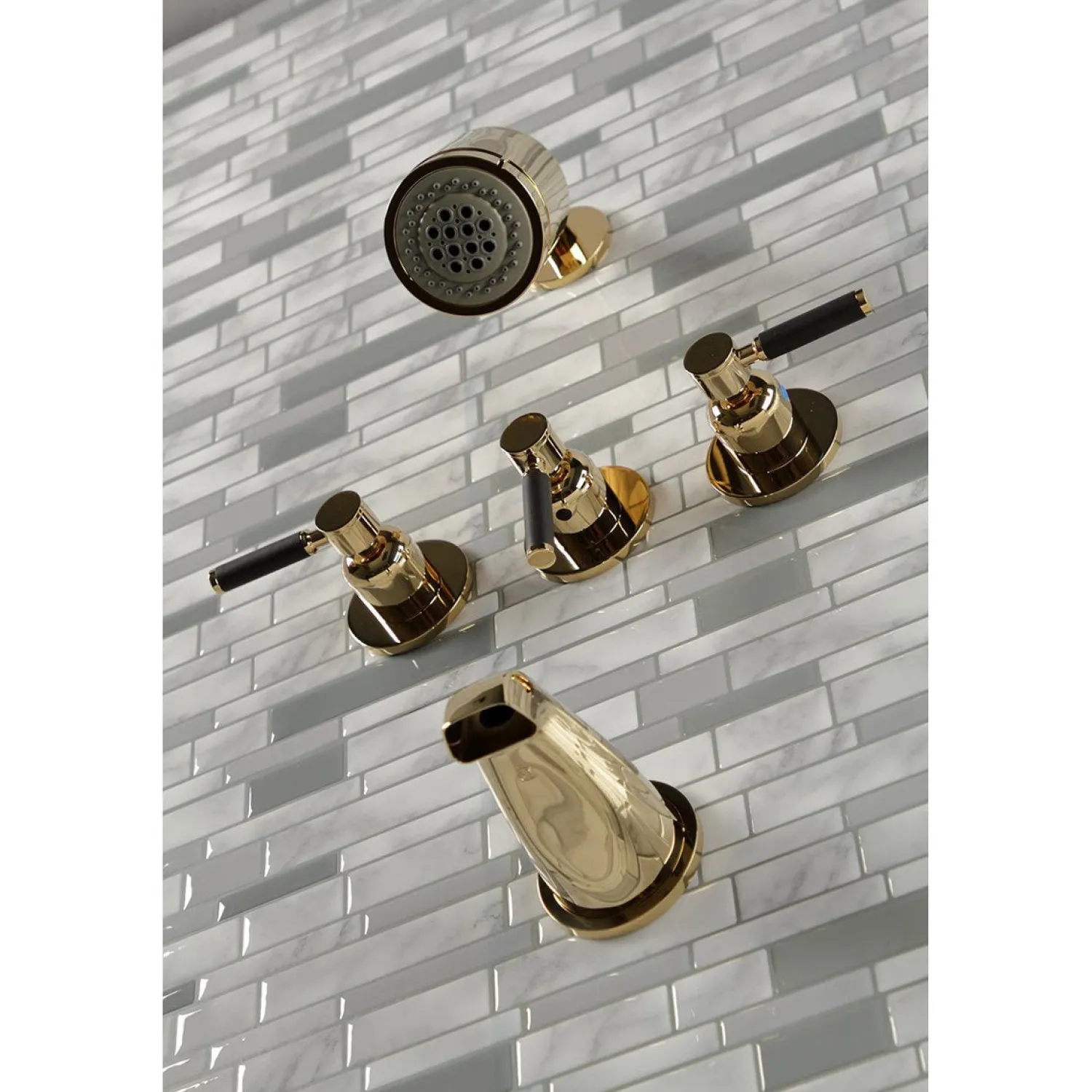 Clearance Kaiser Three-Handle Tub and Shower Faucet Tub & Shower Sets|Tub Faucets
