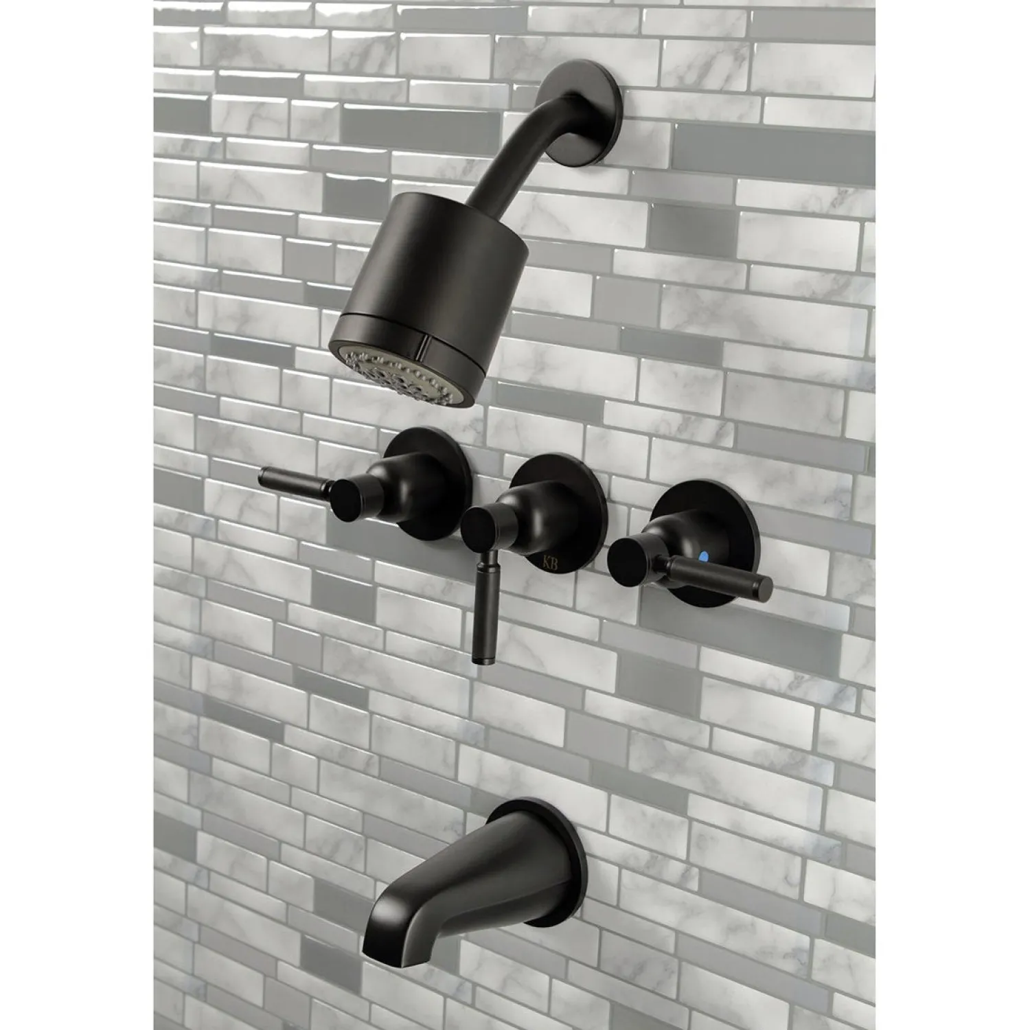 Clearance Kaiser Three-Handle Tub and Shower Faucet Tub & Shower Sets|Tub Faucets