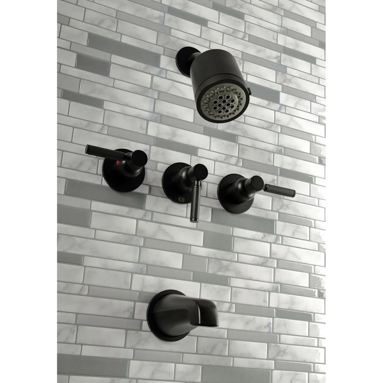 Clearance Kaiser Three-Handle Tub and Shower Faucet Tub & Shower Sets|Tub Faucets
