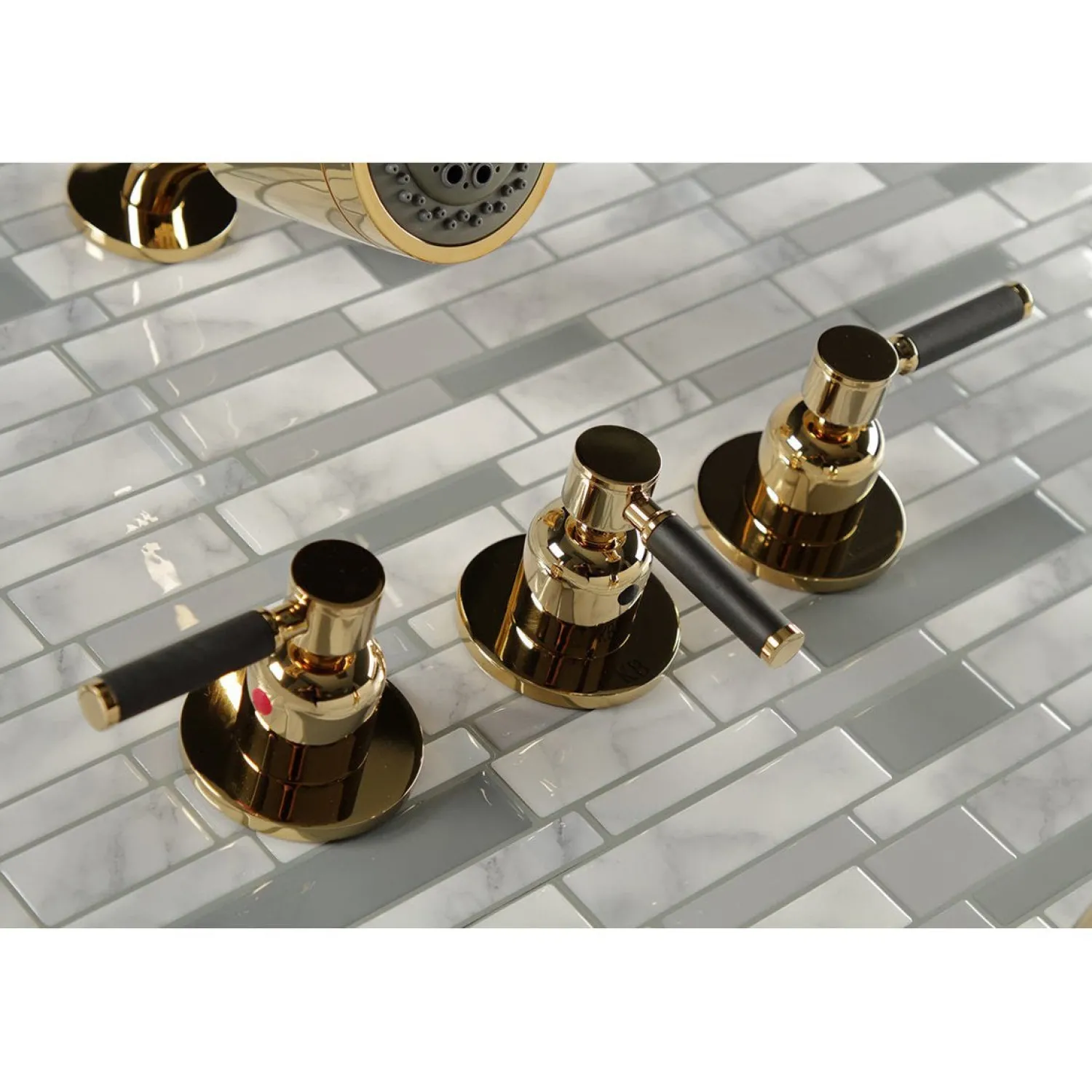 Clearance Kaiser Three-Handle Tub and Shower Faucet Tub & Shower Sets|Tub Faucets