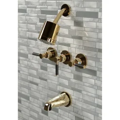 Clearance Kaiser Three-Handle Tub and Shower Faucet Tub & Shower Sets|Tub Faucets