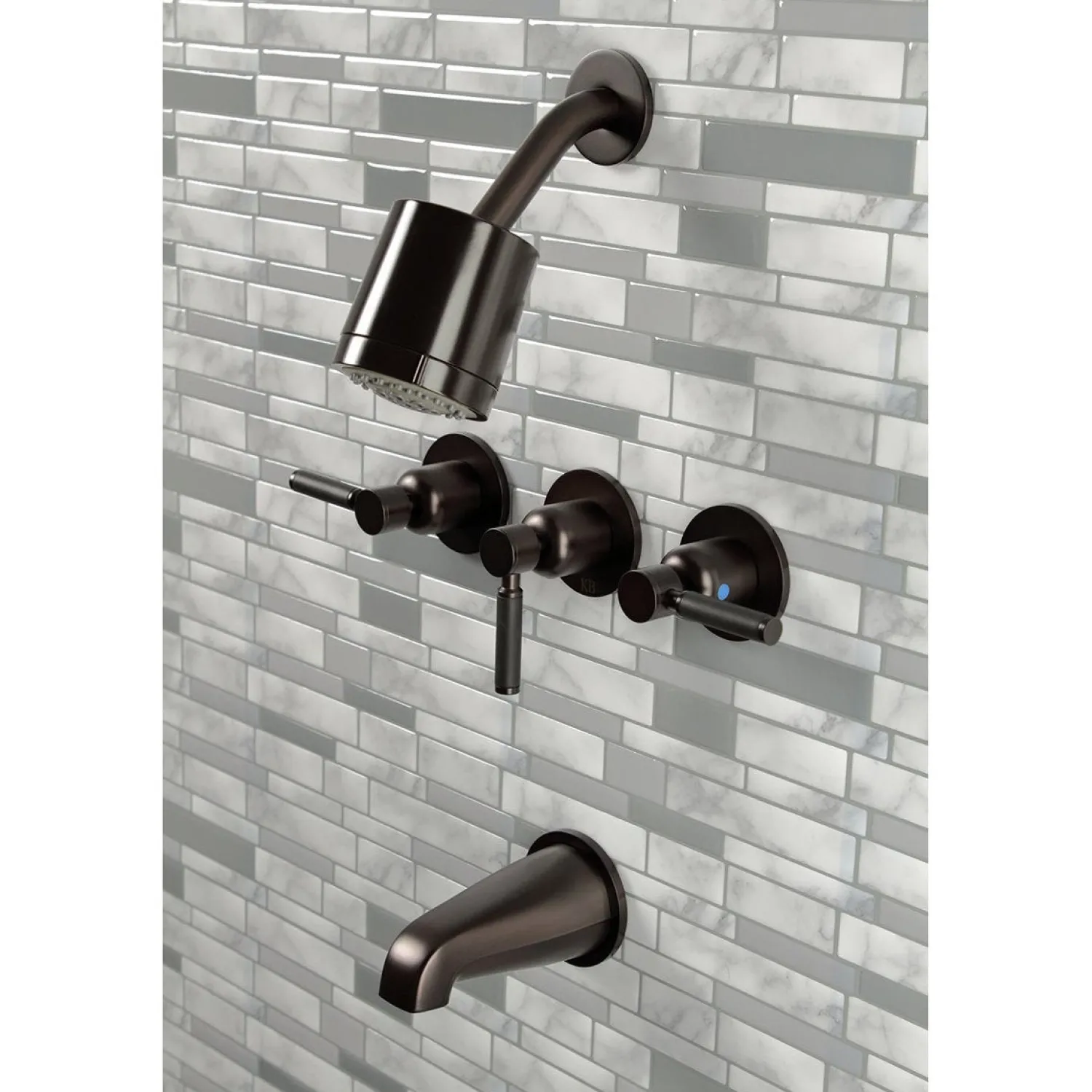 Clearance Kaiser Three-Handle Tub and Shower Faucet Tub & Shower Sets|Tub Faucets