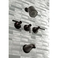 Clearance Kaiser Three-Handle Tub and Shower Faucet Tub & Shower Sets|Tub Faucets
