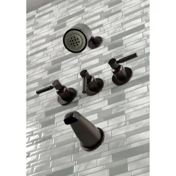 Clearance Kaiser Three-Handle Tub and Shower Faucet Tub & Shower Sets|Tub Faucets