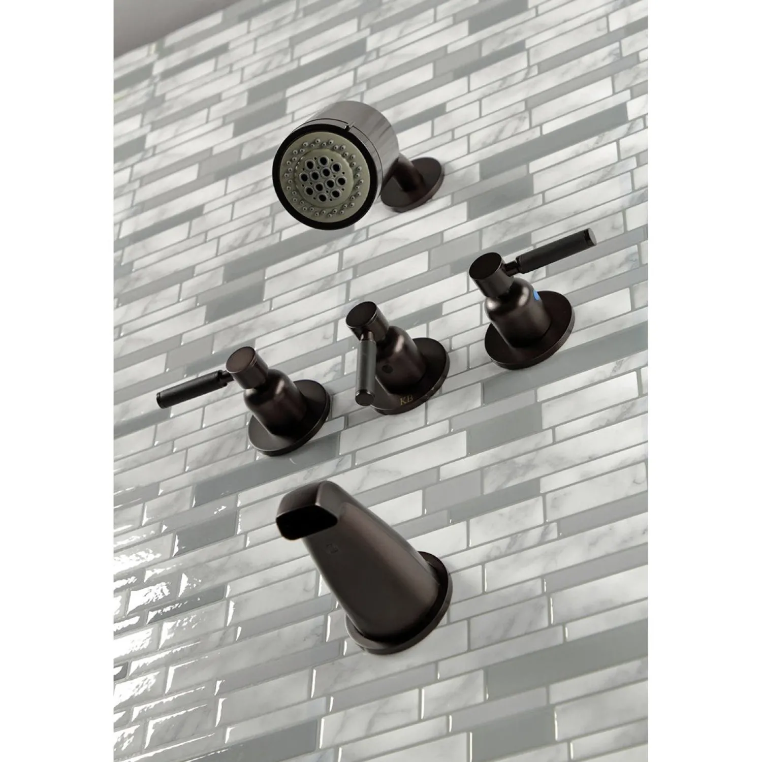 Clearance Kaiser Three-Handle Tub and Shower Faucet Tub & Shower Sets|Tub Faucets