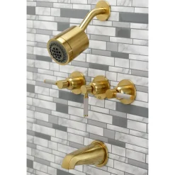 Clearance Kaiser Three-Handle Tub and Shower Faucet Tub & Shower Sets