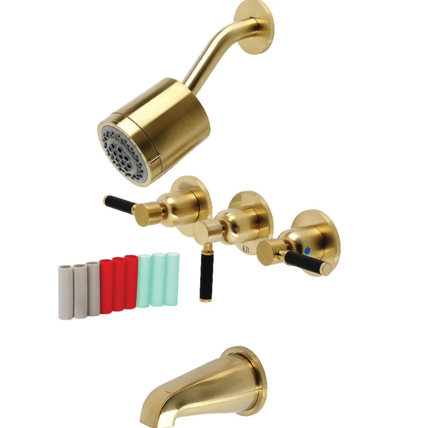 Clearance Kaiser Three-Handle Tub and Shower Faucet Tub & Shower Sets