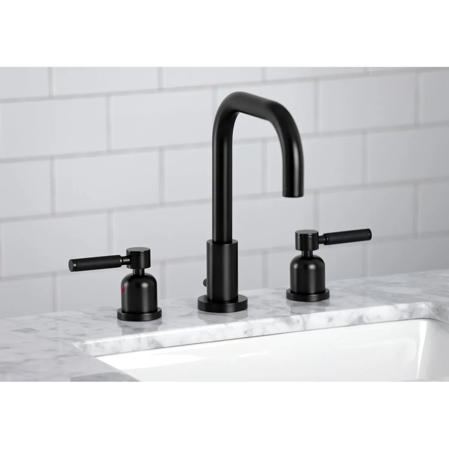 Sale Kaiser Widespread Bathroom Faucet with Brass Pop-Up 8" Widespread