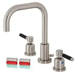 Sale Kaiser Widespread Bathroom Faucet with Brass Pop-Up 8" Widespread
