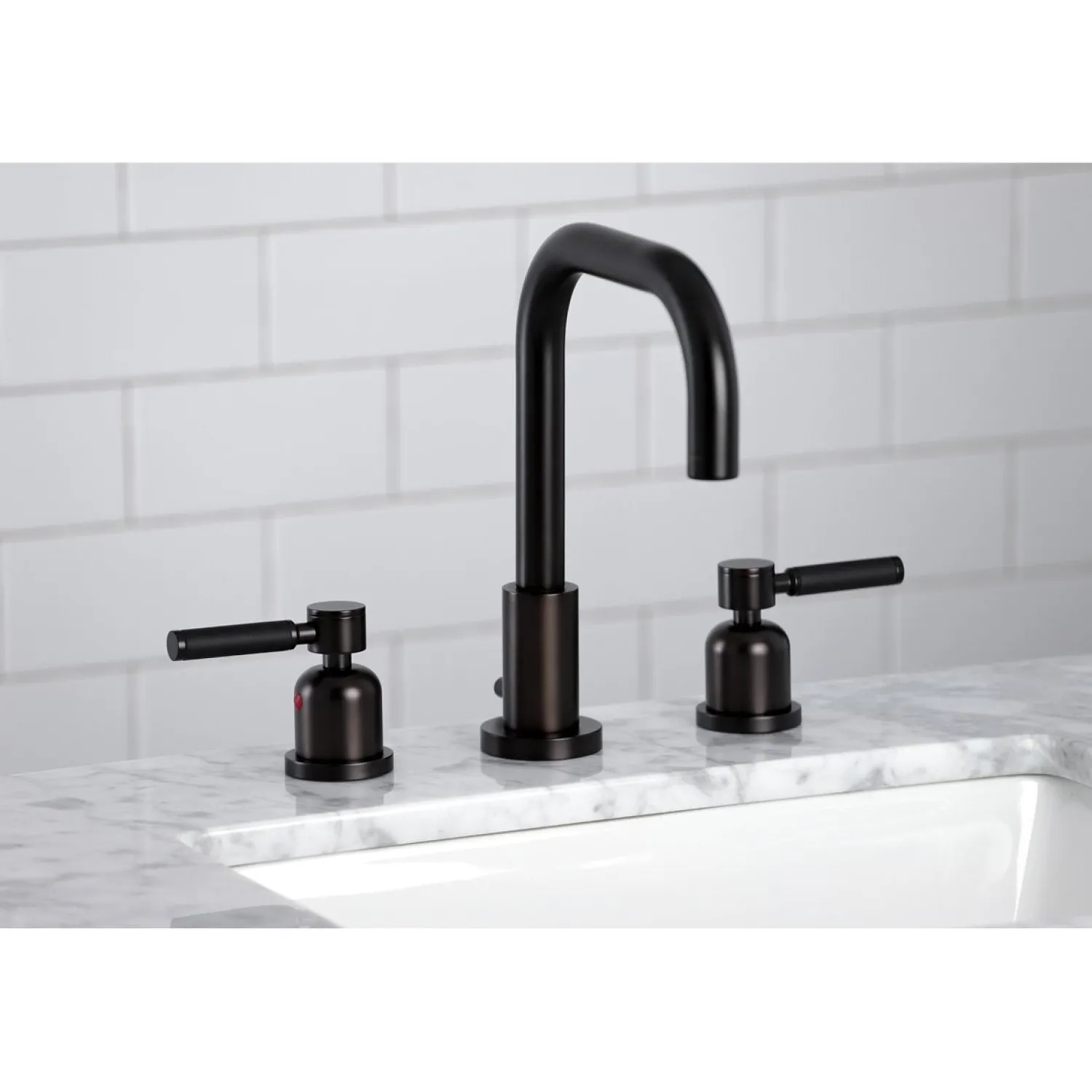 Sale Kaiser Widespread Bathroom Faucet with Brass Pop-Up 8" Widespread