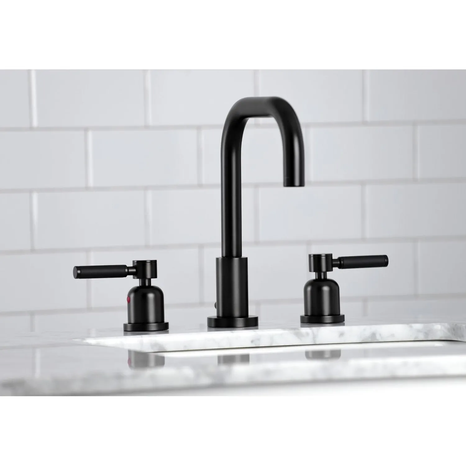 Sale Kaiser Widespread Bathroom Faucet with Brass Pop-Up 8" Widespread
