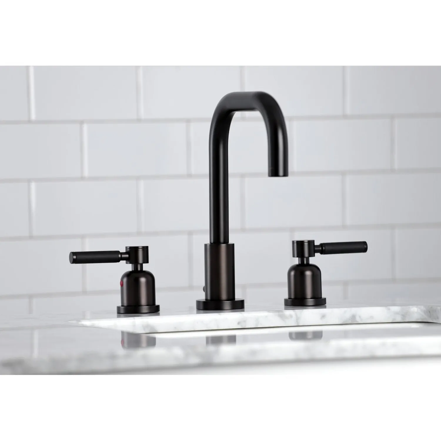 Sale Kaiser Widespread Bathroom Faucet with Brass Pop-Up 8" Widespread