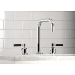 Sale Kaiser Widespread Bathroom Faucet with Brass Pop-Up 8