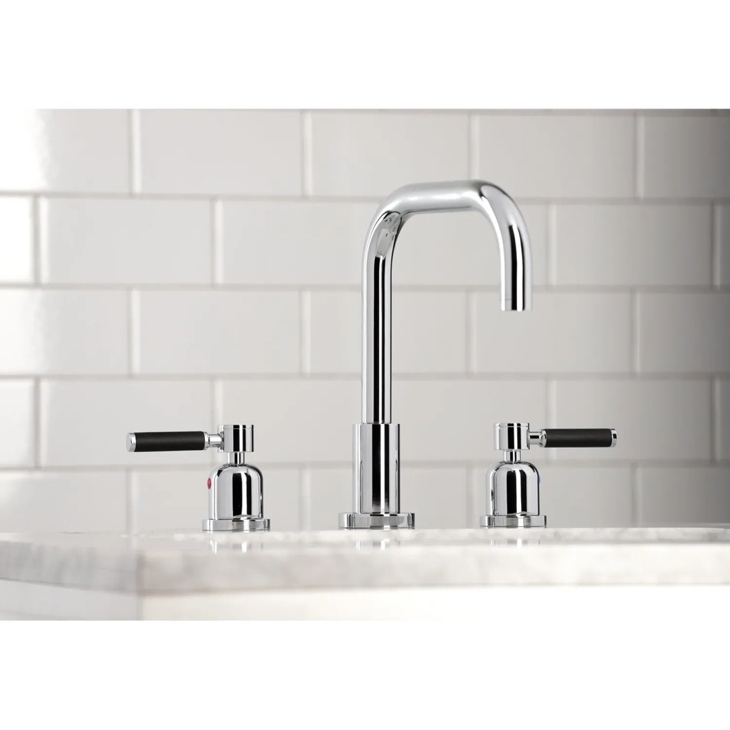 Sale Kaiser Widespread Bathroom Faucet with Brass Pop-Up 8" Widespread