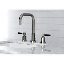 Sale Kaiser Widespread Bathroom Faucet with Brass Pop-Up 8