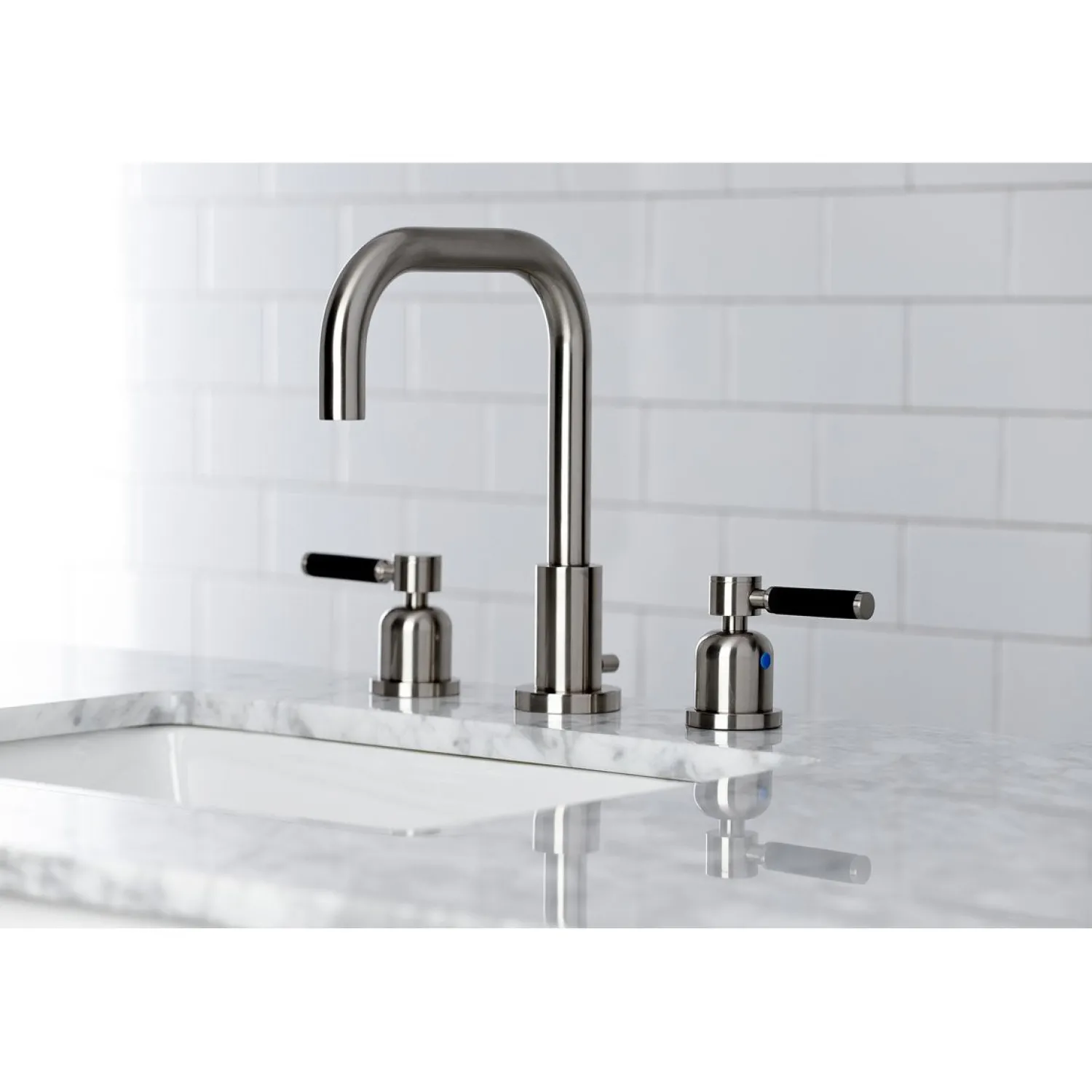 Sale Kaiser Widespread Bathroom Faucet with Brass Pop-Up 8" Widespread