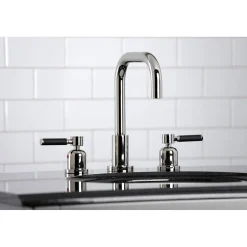 Sale Kaiser Widespread Bathroom Faucet with Brass Pop-Up 8