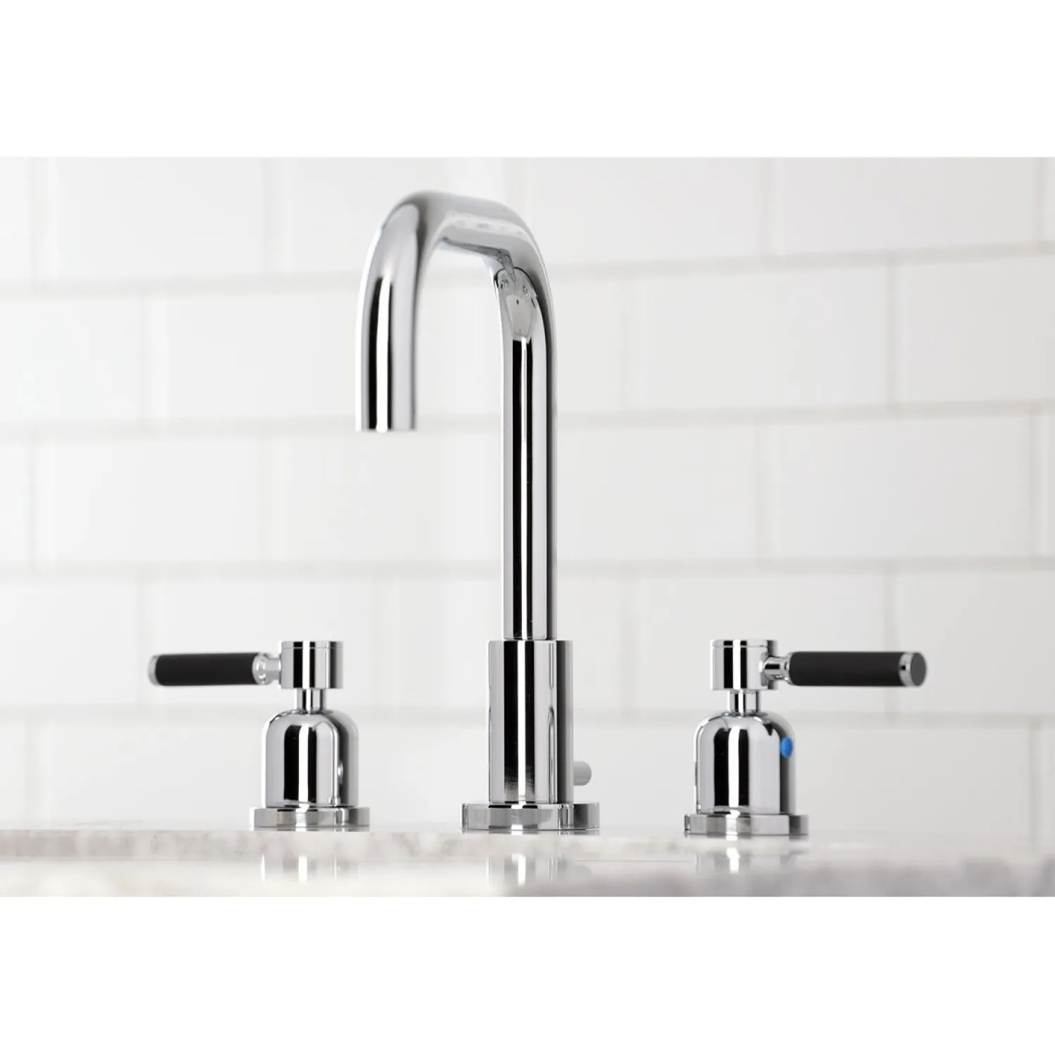 Sale Kaiser Widespread Bathroom Faucet with Brass Pop-Up 8" Widespread