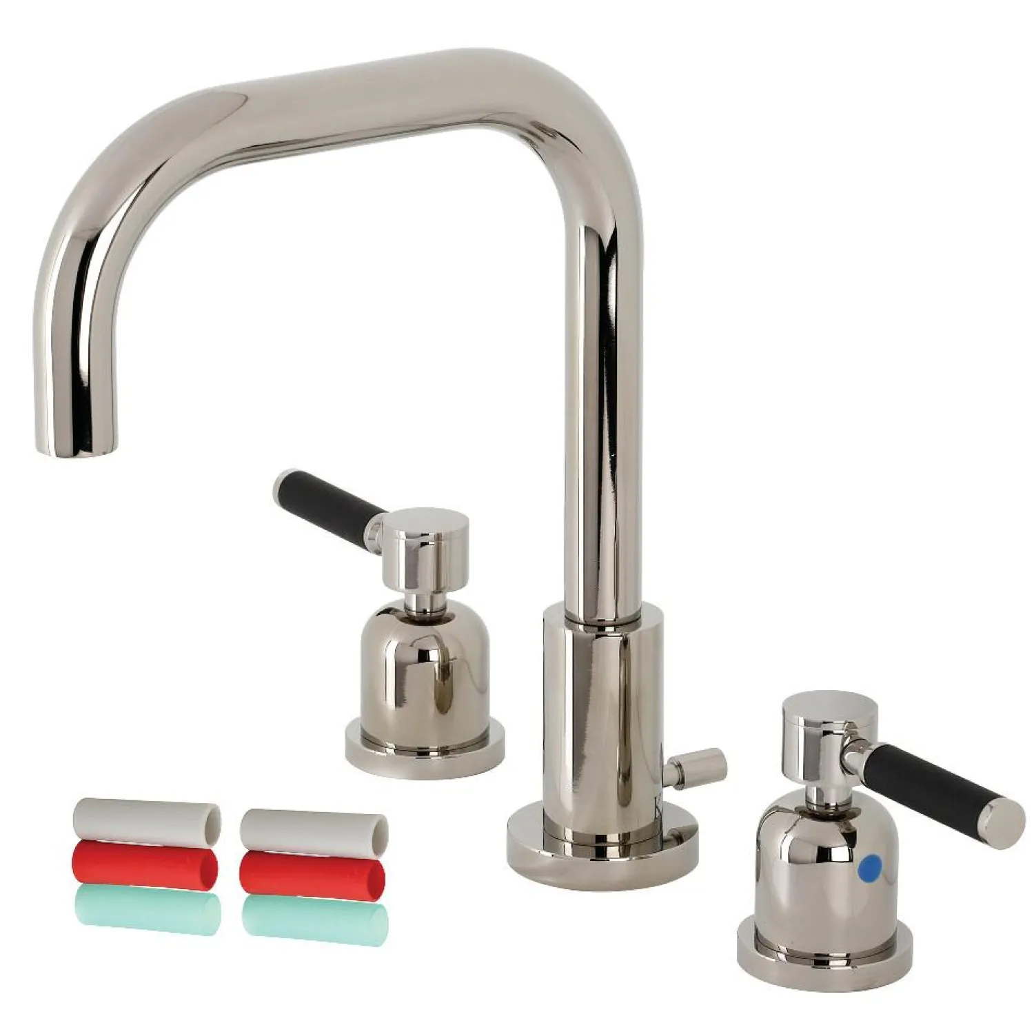 Sale Kaiser Widespread Bathroom Faucet with Brass Pop-Up 8" Widespread