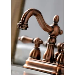 Best KB160ALAC Heritage 4 in. Centerset Bathroom Faucet, Antique Copper 4