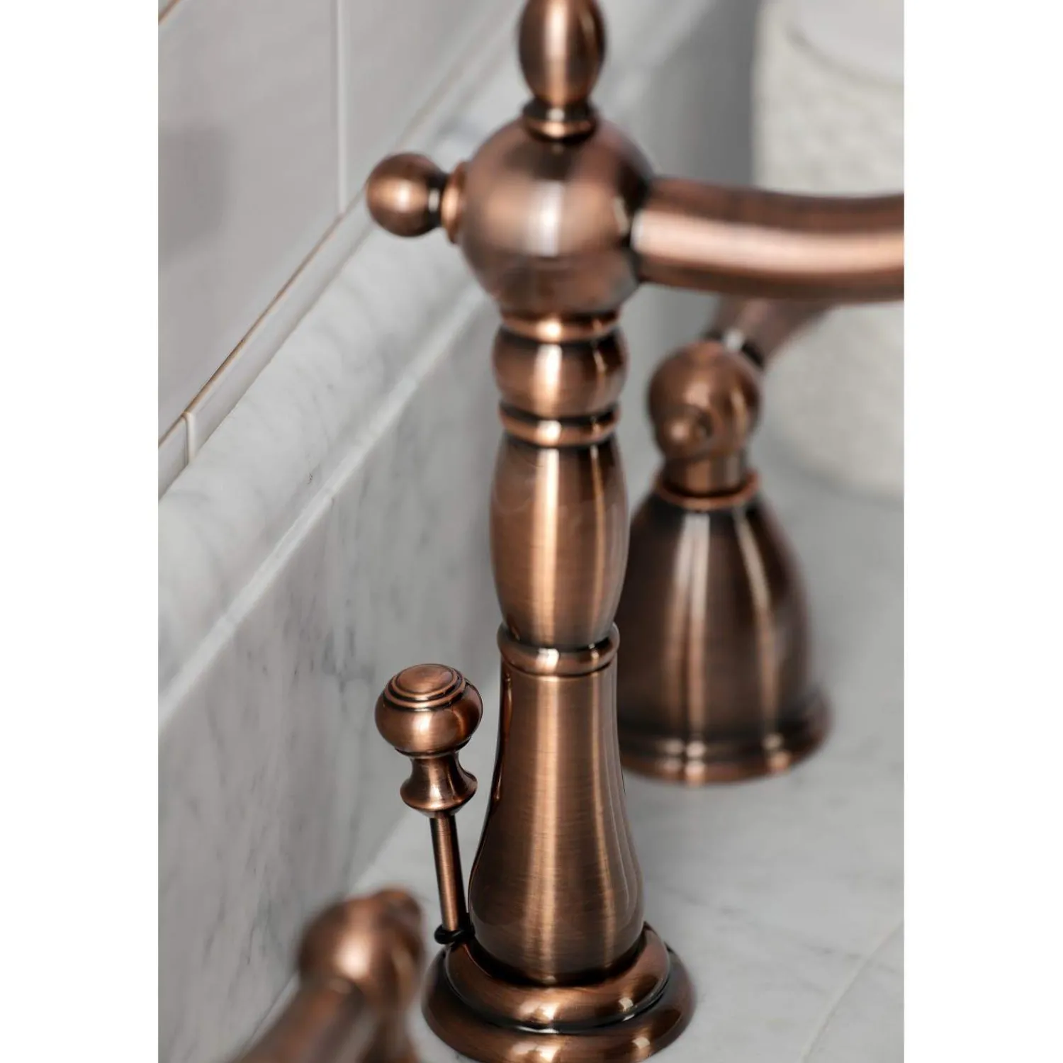 KB197ALAC 8 in. Widespread Bathroom Faucet, Antique Copper 8" Widespread