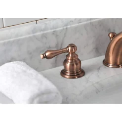 Sale KB976AL Victorian Widespread Bathroom Faucet, Antique Copper 8" Widespread