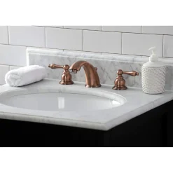 Sale KB976AL Victorian Widespread Bathroom Faucet, Antique Copper 8" Widespread