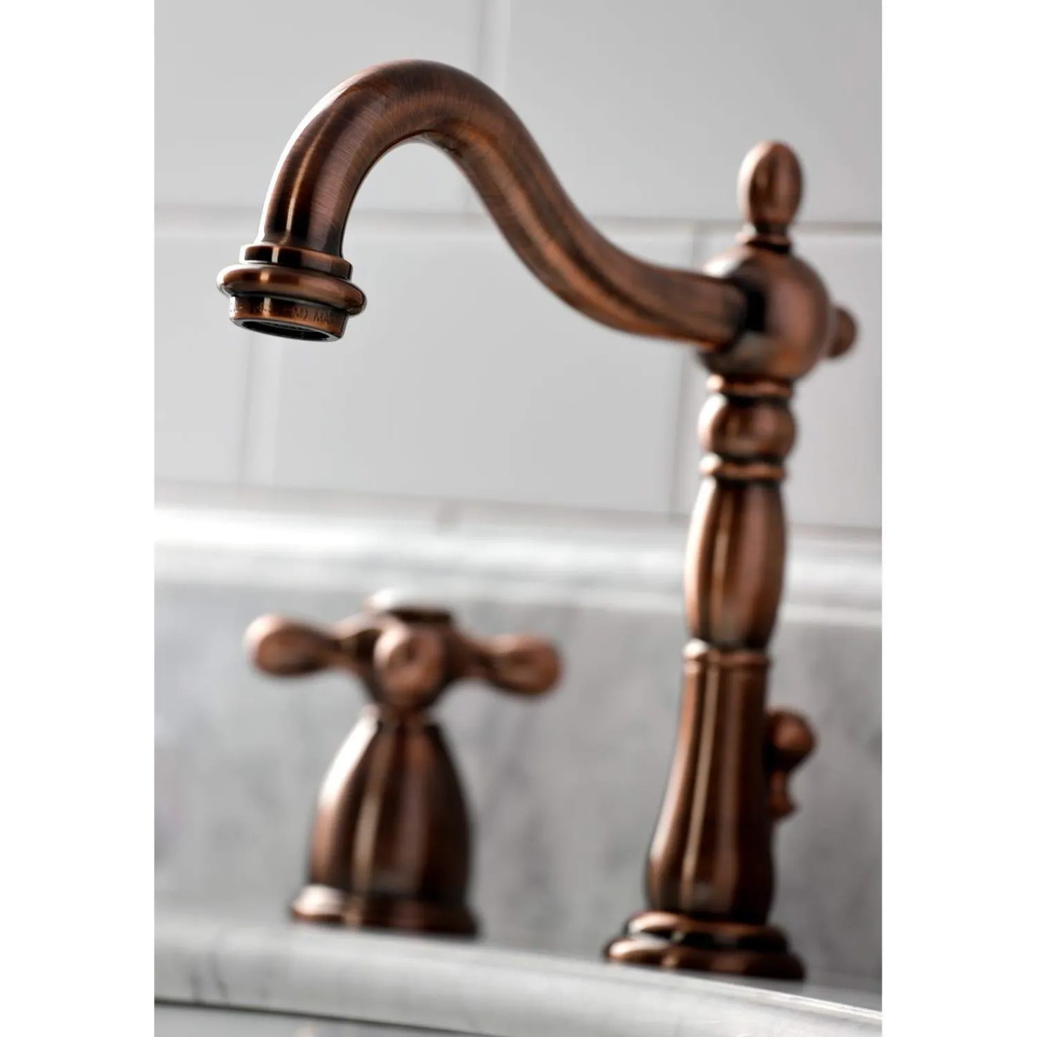 KB197AXAC 8 in. Widespread Bathroom Faucet, Antique Copper 8" Widespread