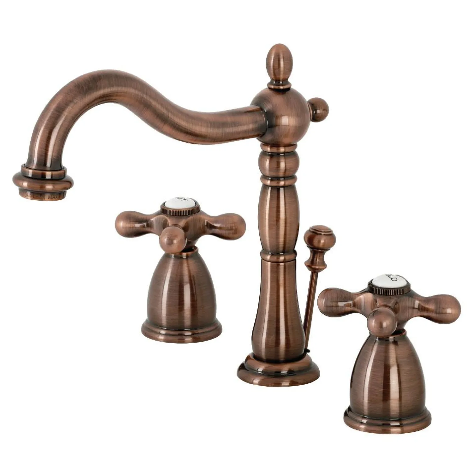KB197AXAC 8 in. Widespread Bathroom Faucet, Antique Copper 8" Widespread