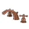 Clearance KB966AX Victorian Widespread Bathroom Faucet, Antique Copper 8" Widespread