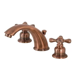 Clearance KB966AX Victorian Widespread Bathroom Faucet, Antique Copper 8" Widespread