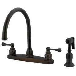 Discount KB725BLBS 8-Inch Centerset Kitchen Faucet in Oil Rubbed Bronze Faucets With Side Spray