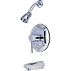 Outlet KB46310DL Concord Single Handle Tub and Shower Faucet in Polished Chrome Tub & Shower Sets