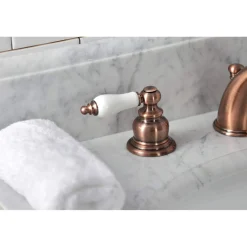 Sale KB966PL Magellan Widespread Bathroom Faucet, Antique Copper 8" Widespread