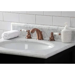 Sale KB966PL Magellan Widespread Bathroom Faucet, Antique Copper 8" Widespread