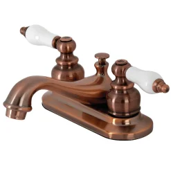 Outlet KB606PL Restoration 4 in. Centerset Bathroom Faucet, Antique Copper 4