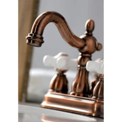 KB160PXAC Heritage 4 in. Centerset Bathroom Faucet, Antique Copper 4