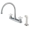 Outlet KB721PX 8-Inch Centerset Kitchen Faucet in Polished Chrome Faucets With Side Spray