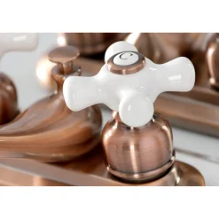 Sale KB606PX Restoration 4 in. Centerset Bathroom Faucet, Antique Copper 4" Center Set