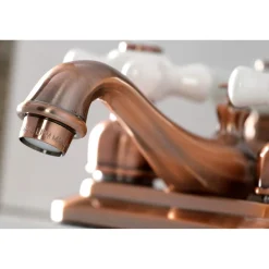 Sale KB606PX Restoration 4 in. Centerset Bathroom Faucet, Antique Copper 4
