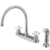 Sale KB721PXSP 8-Inch Centerset Kitchen Faucet in Polished Chrome Faucets With Side Spray