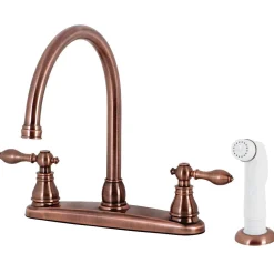 New KB72XACL-P American Classic Centerset Kitchen Faucet with Side Sprayer Faucets With Side Spray
