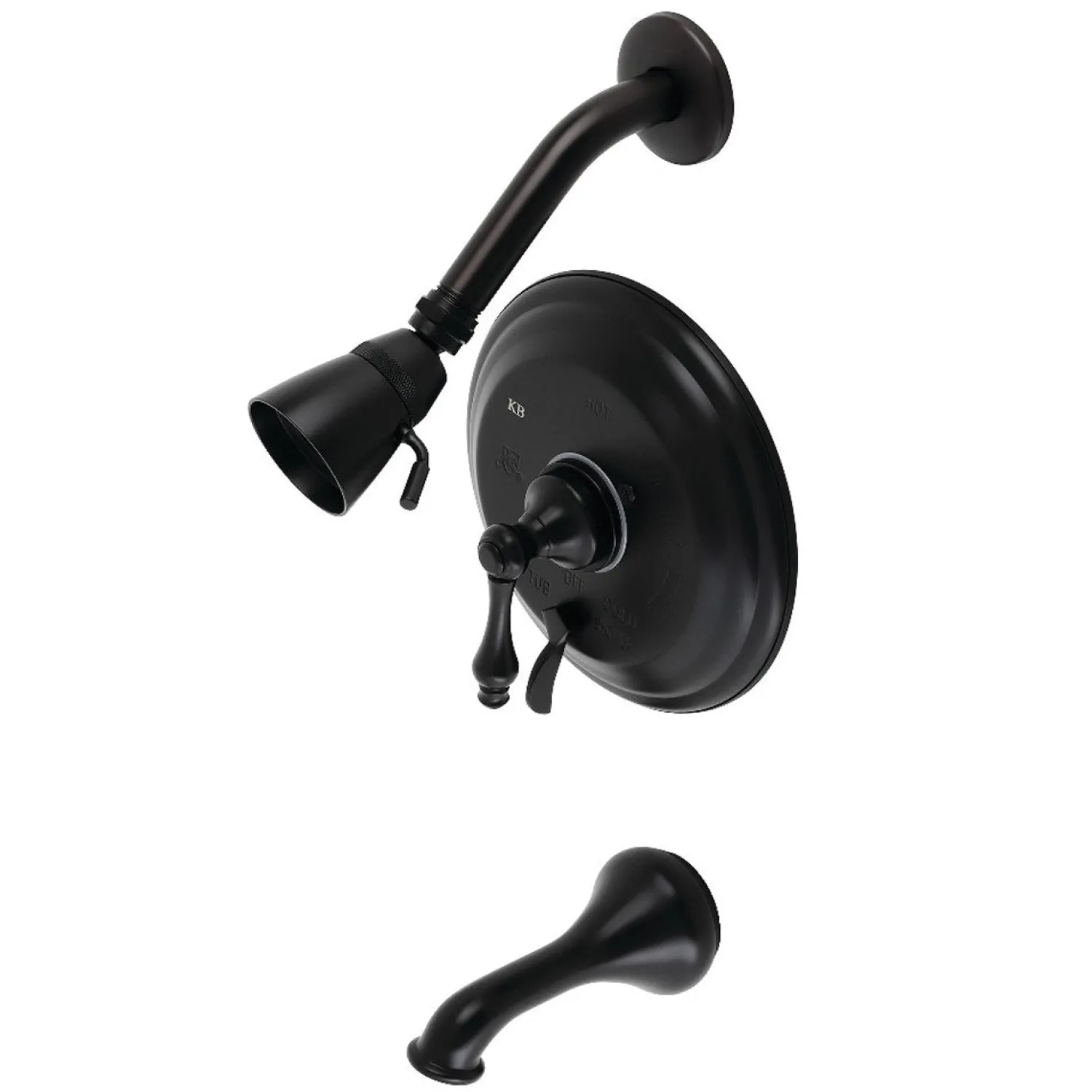 Hot KB363X0AL-P Restoration Tub and Shower Faucet in Matte Black Tub & Shower Sets