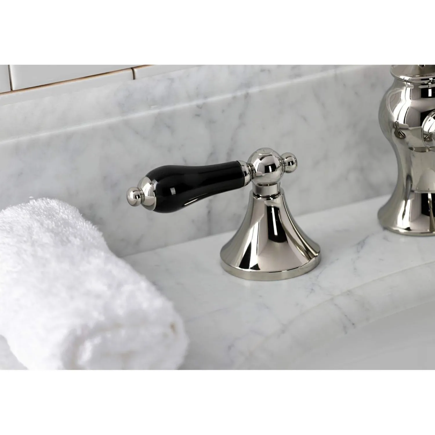 Outlet KC706XPKL-P Duchess Widespread Bathroom Faucet with Brass Pop-Up 8" Widespread