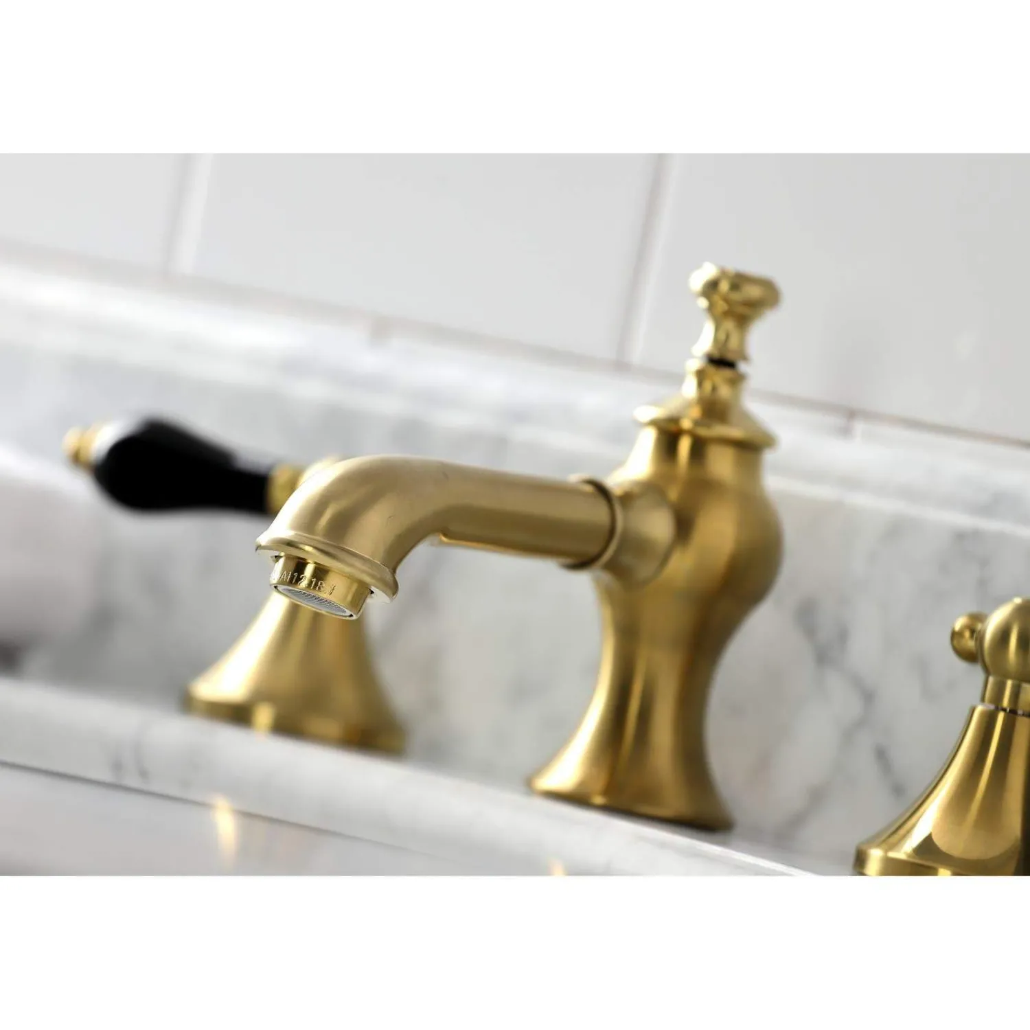 Outlet KC706XPKL-P Duchess Widespread Bathroom Faucet with Brass Pop-Up 8" Widespread